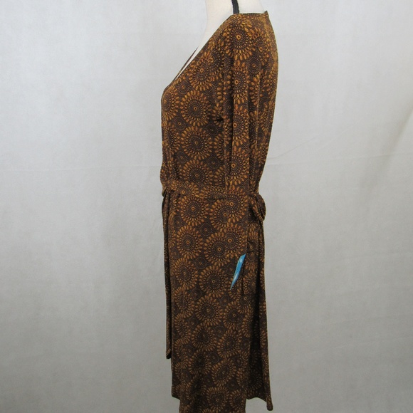 London Time Floral Dress 3/4 Sleeve Size 4P 8P 10P - Picture 4 of 5